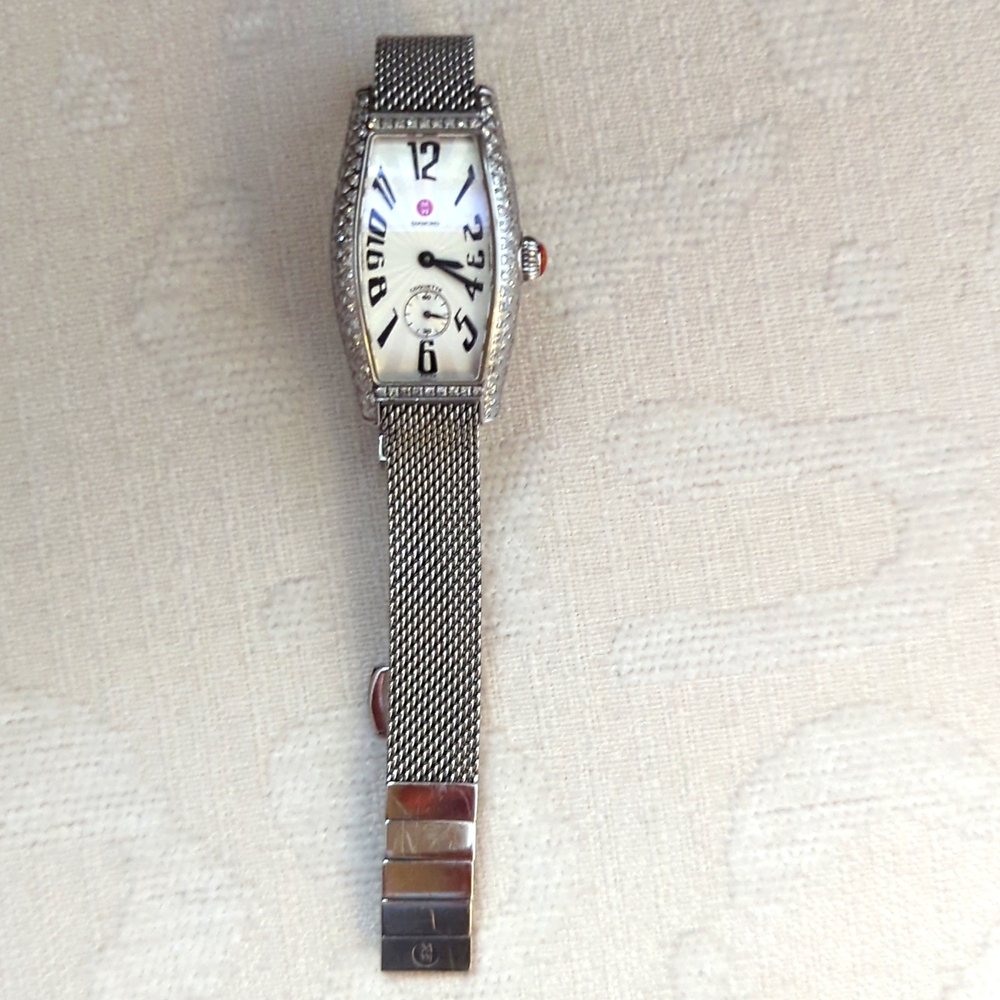 Michele Diamond Pave Watch - Case only, mechanism needs to be replaced